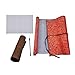 DelieKee 2 Pcs Reusable Chinese Magic Cloth Water Paper with 1 Bamboo Brush & 1 Wrap, Chinese Calligraphy Set for Beginners Writing Practice  (Red,Large & Small Cloth,4 Items)