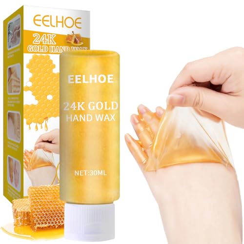 mascarilla De manos Peeling De Miel, Mascarilla De Manos De Oro De 24 Quilates,Mascarilla De Manos Peeling, Reparadora Para Pieles áSperas Para Hombres Y Mujeres