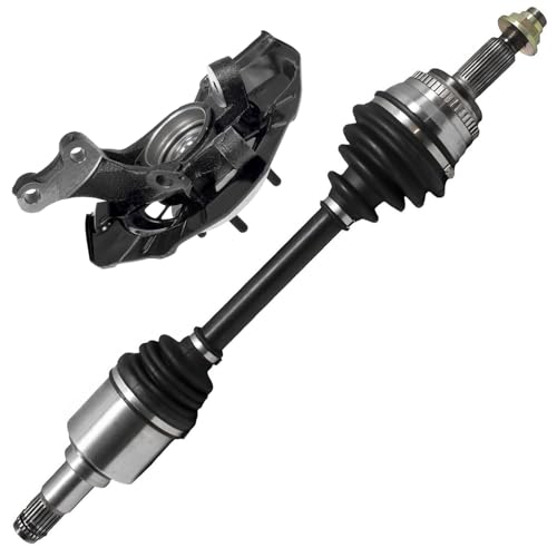 Image of Detroit Axle - 3.5L Front CV Axle for 2007-2012 Lexus ES350, 2007-2011 Toyota Camry, Driver Side CV Axle Front Steering Knuckle & Wheel Hub Bearing Replacement