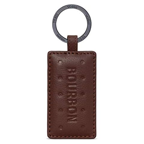 Bourbon Biscuit Brown Leather Keyring by Yoshi Cover