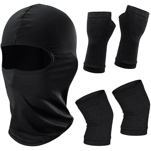 3PCS Anime Costume Ninja Costume Ninja Accessories Role Cosplay Outfit Halloween Fancy Cool Costume(L)