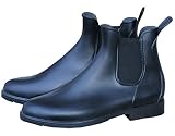 Producto de calidad europea PVC Botines Cardiff Botines Negro, elástico, para Adultos, PVC Botines Jodhpur Botines Botas de equitación, PVC Botas de equitación, Botín, Rubber Boots, Negro