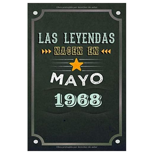 Las leyendas nacen en Mayo 1968: REGALO DE CUMPLEAÑOS, NACIDOS EN LOS AÑOS 1968 Regalos Creativos Cuaderno forrado Diario 15.24 x 22.86 cm CUADERNO DE ... CUADERNO DE NOTAS, REGALOS PERSONALIZADOS