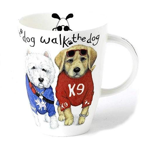 Roy Kirkham Mugs (Set Of 6) - Animal Fashion Dog Walk, Louise Shape #TOP1
