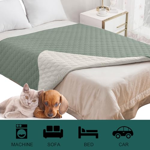 Manta impermeable para sofá funda protectora de muebles reversible y lavable para mascotas 8