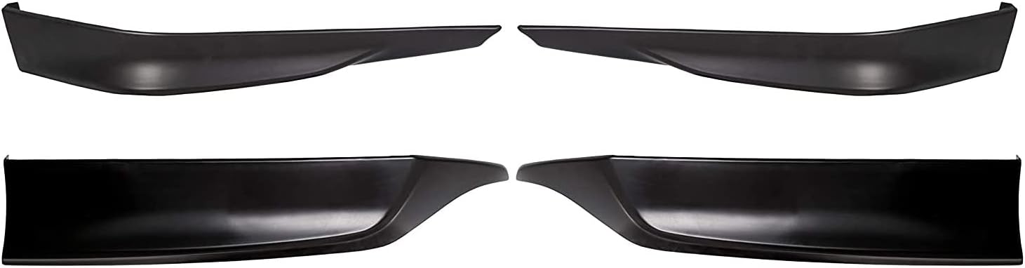 ECOTRIC HFP Style Front&Rear Bumper Lip Splitter Spoiler Compatible with 2013-2015 Honda Accord 4 Door (You Will Receive Two Packages)