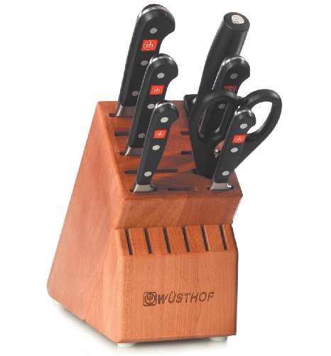 Wusthof Classic Eight Block Set, 8 Piece, Black, Stainless Steel