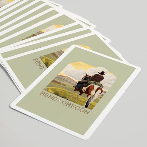 52 Cartas de Póker Cowboy y Caballo, Bend Oregon miniatura 5