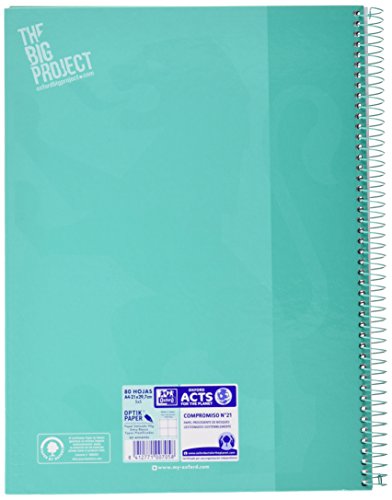 Oxford 400040983-5 perforierte Schreibblöcke, je 80 Blatt, A4
