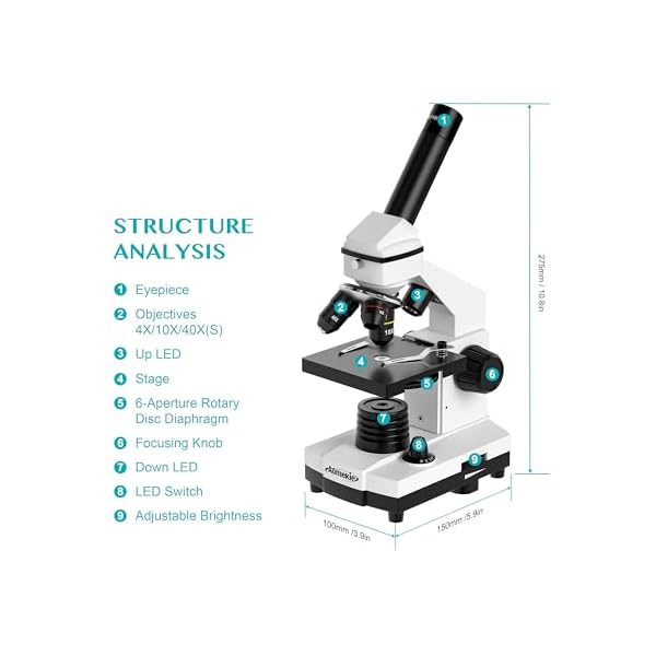 Aomekie-Biological-Compound-Microscope-for-Adults-Kids-40X-2000X-MagnificationLab-Compound-Monocular-Microscope-Kit-with-Slides-Dual-Led-Light-and-Phone-Adapter Aomekie-Biological-Compound-Microscope-for-Adults-Kids-40X-2000X-MagnificationLab-Compound-Monocular-Microscope-Kit-with-Slides-Dual-Led-Light-and-Phone-Adapter