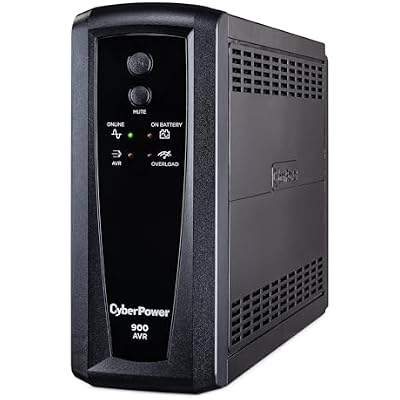 CyberPower CP900AVR AVR UPS Battery Backup and Surge Protector, 900VA/560W, 10 Outlets, Mini-Tower, UL Certified