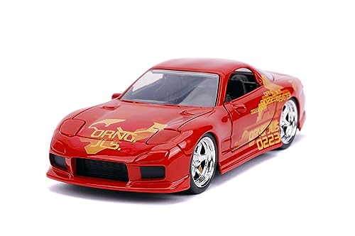 Vehículo a escala 1:32 Mazda RX-7 naranja