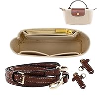 muhogxio Schultergurt für LongchampTasche Damen,Organizer für LongchampMini,Praktischer Taschen-Einsatz mit mehreren Fächern passend für LongchampMini und kleine Handtaschen