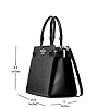 Kate Spade Staci Medium Satchel Crossgrain Leather Black