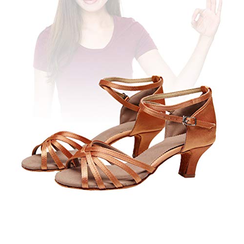 LIOOBO Sapatos de dança latina para mulheres meninas Sapatos de tango sapatos de dança de salão (5 c