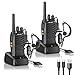 Walkie Talkie, Ricaricabile Lunga Distanza VOX Radio PMR 446MHz Frequenza Civile Ricetrasmittente 16 canali, Portatile Walkie-Talkie Professionali con Auricolare (2pz)