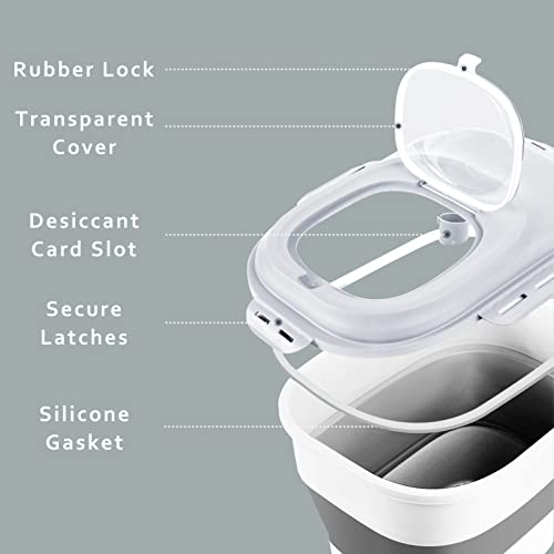 Cereal-Rice-Food-Storage-Containers-Collapsible-20-to-50-Lbs-Dispenser-Bin-with-Rolling-Wheel-Airtight-Locking-Lid-Dog-Pet-Cat-Flour-Sugar-Plastic-Leakproof-Sealable-Large-Kitchen-Pantry-Holder - Cucciolini Doodles   Cereal-Rice-Food-Storage-Containers-Collapsible-20-to-50-Lbs-Dispenser-Bin-with-Rolling-Wheel-Airtight-Locking-Lid-Dog-Pet-Cat-Flour-Sugar-Plastic-Leakproof-Sealable-Large-Kitchen-Pantry-Holder