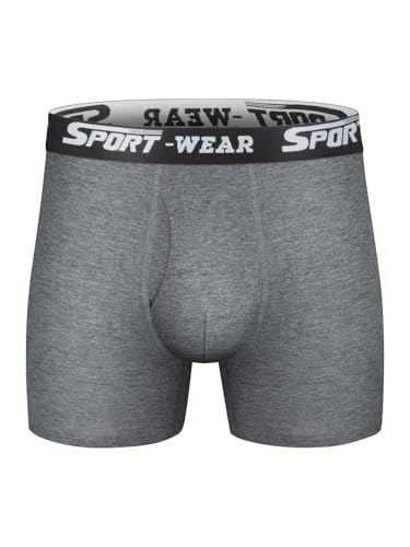 Mens Boxer Briefs Cotton Underwear Short Leg Comfy Breathable Sport Short Leg Boxer Briefs 10PCS2