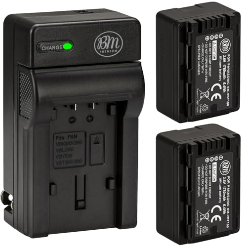 BM Premium VW-VBT190 2-Pack Battery + Charger
