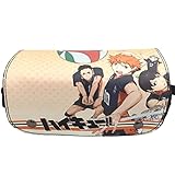 Materiales de alta calidad: el estuche para lápices Haikyuu está hecho de lona Oxford de alta calidad, que es muy resistente al desgaste y tiene una larga vida útil. La tela Oxford de lona de alta calidad hace que el estuche sea más elástico y reversible, resistente a los arañazos y a la suciedad. Las cremalleras dobles resistentes y suaves permiten que el estuche para bolígrafos se abra y se cierre fácilmente.