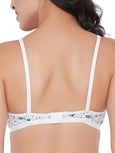 Image of Clovia Women Cotton Plunge Non-Padded Bra