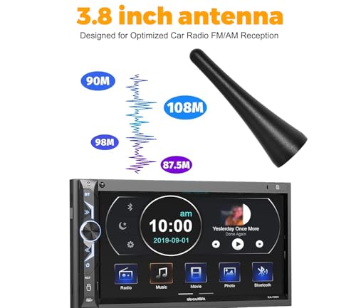 Image of Antennas for Ford Mustang (2010-2014) 3.8 Inch Rubber Antenna Replacement Car Wash-Proof Radio Antenna Truck Antenna Ford Mustang Accessories