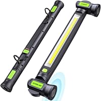 Arbeitsleuchte 3000LM, Werkstattlampe led, Motorraumleuchte mit Magnet&Haken, 3 farbtemperaturmodi, 5200mAh USB-C-Schnellladen Geeignet für Autoreparatur/Camping/Garagenplatzbeleuchtung——Black