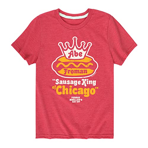 HYBRID APPAREL - Ferris Bueller's Day Off - Abe Froman Sausage King - Toddler and Youth Short Sleeve Graphic T-Shirt