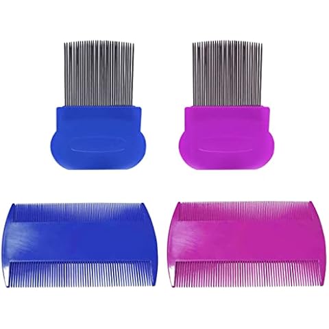 LIUJZZJ 4 Piezas Peine Pulgas Para Perros y Gatos Cover