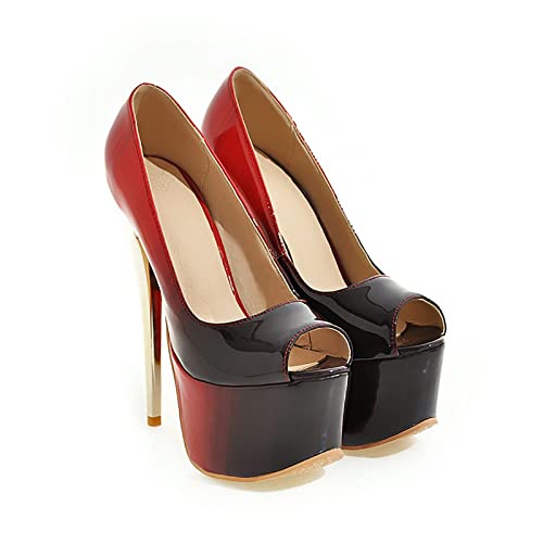 WQHPLMD Mujeres Zapatos de tacón de tacón de tacón de tacón de tacón de tacón de la Plataforma de la Fiesta de Bodas de la Plataforma de la Fiesta de la Fiesta de tacón