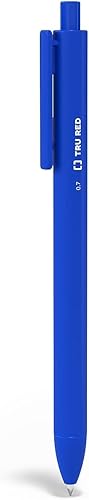 Miniatura 2 de TRU RED Staples - Bolígrafos retráctiles de gel de secado rápido, punta media, 0.028 in, azul, 24/cartón (TR54499-CCVS)