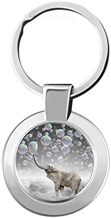 Futuroo Customizable Elephant keychain with photo,Portable & Detachable Zinc Alloy Key Rings for Men and Women Daily Use, Perfect Gifts for Relatives and Friends.