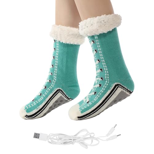 Calcetines calefactores recargables,Calentadores USB antideslizantes,Equipo Camping Zapatos Invierno Viaje Frío Hogar Otoño Exterior | Casa Viaje Sueño Caza Otoño