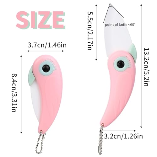 CSLGDMAI Bread Scoring Blade,Sourdough Starter Kit,Bread Knife for Homemade Bread,Ceramic Foldable Sourdough Lame Scoring Tool (Pink) - Image 2