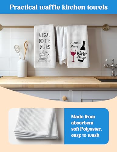 2-Pack-Alexa-Do-The-Dishes-Funny-Kitchen-Towels-and-Hand-Towels-Kitchen-Alexa-Tea-Towels-Flour-Sack-Dish-Towels-Kitchen-Towel-Hostess-Gifts-for-Women-Mom-Grandma-New-House-Housewarming 2 Pack Alexa Do The Dishes Funny Kitchen Towels and Hand Towels Kitchen Alexa Tea Towels Flour Sack Dish Towels Kitchen Towel Hostess Gifts for Women Mom Grandma New House Housewarming