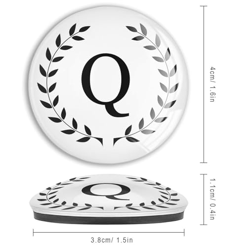Aimants en verre avec monogramme Q finition haut de gamme - 4