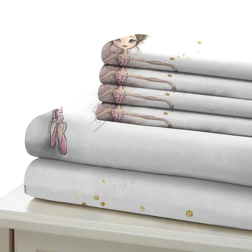 Housse de couette danseuses hypoallergénique en microfibre douce 3D - 7