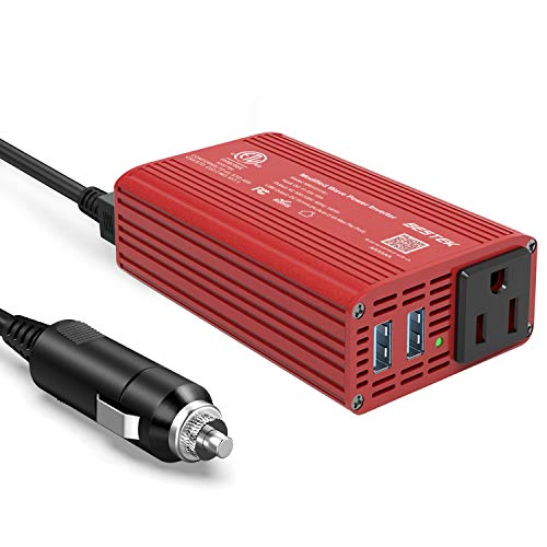 BESTEK 150W Car Power Inverter DC 12V to 110V AC Car Inverter