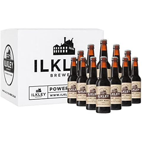 Ilkley Brewery Alcohol Free Beer Nowt Mary Stout | Non-Alcoholic Coffee Milk Stout 0.5% ABV | 12 x 330ml Bottles | Low Carb, Low Calorie Zero Alcohol Beers | Local Yorkshire Craft Ale Cover