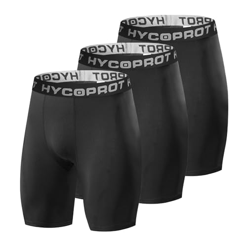 HYCOPROT Shorts de Compression pour Homme, Short de Sport Respirant à Séchage Rapide Short de...