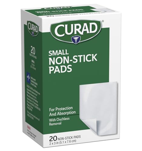 Curad Non-Stick Pads, 2 x 3 Inch, 20 Count