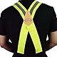MELOTOUGH Unisex-Erwachsene Hochsichtbare Gut sichtbare Hosenträger, Reflektierendes Limettengrün, X Back