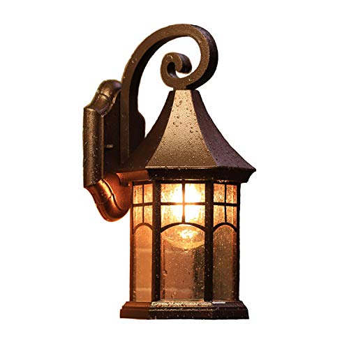 KUYT Lampe Licht Außerhalb Der Veranda Leichtes Blumenmuster Außentürlampen Wasserdichte Staubfeste Außenwandlampe Für Korridor Villa Terrasse Garten Cover