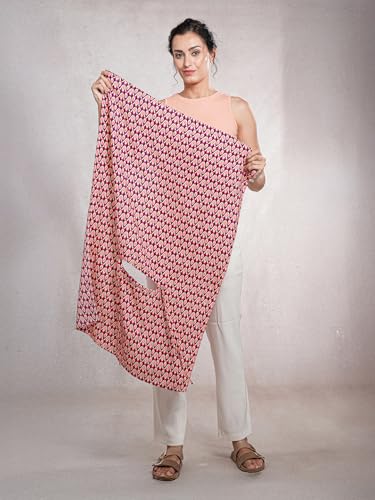 Image of Multipurpose Mask Cum Scarf for Women Cotton I Face Cover for Women I Sun Protection and Summer Wear Scarf