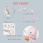 Under The Sea Mermaid Wall Decals - Ocean Fish Turtle Wall Stickers Bathroom Girls Bedroom Baby Nursery Wall Decoration,Sea Animals Wall Stickers - Image 2