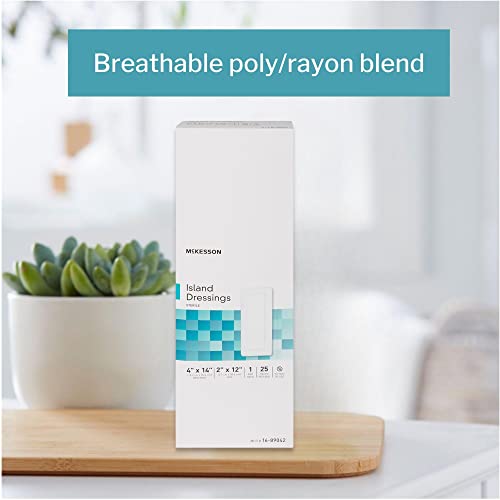 Mckesson Island Dressings, Sterile, Dimension 4 In X 14 In, Pad 2 In X 12 In, 25 Count, 1 Pack #TOP1