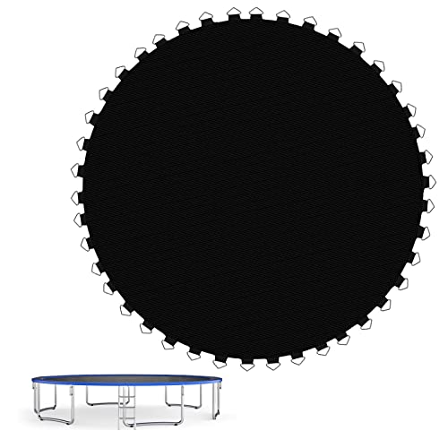 GOPLUS Tapis de Saut pour Trampoline de 366 CM avec 72 Anneaux Triangulaires et 8 Rangées de Coutures