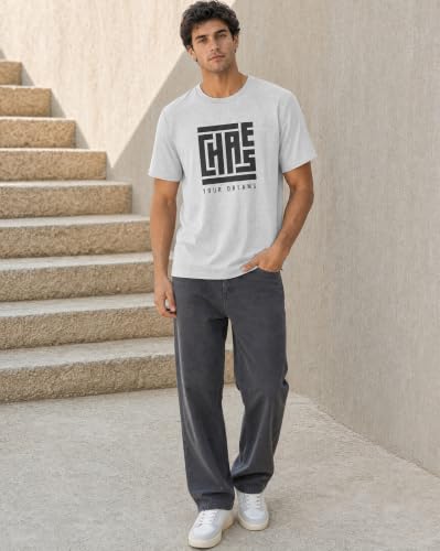 Image of Nobero 100% Cotton T Shirts for Men Stylish | Regular Fit | Graphic Printed T Shirts for Men 180 GSM Combed Cotton | Round Neck Half Sleeve