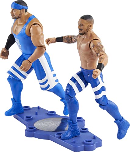 Mattel Angelo Dawkins & Montez Ford Championship Showdown 2-Pack 6-Inch Action Figures Friday Night Smackdown Battle Pack For Ages 6 Years Old & Up #TOP3