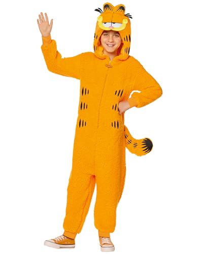 Disfraz Infantil Garfield Enterizo Talla XL miniatura 1